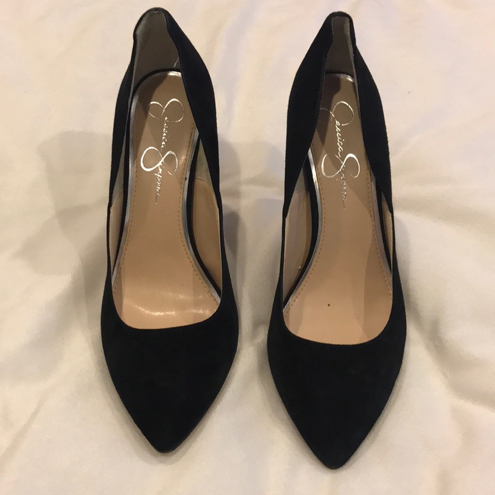 Jessica Simpson Black Suede Heels